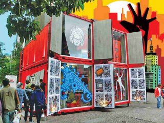 Urban Art arrives at Avenida Paulista in Sao Paulo