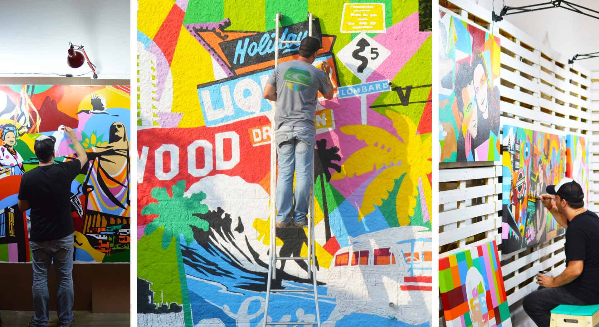 Pop Art with the colorful and vibrant of Pop Artist Lobo